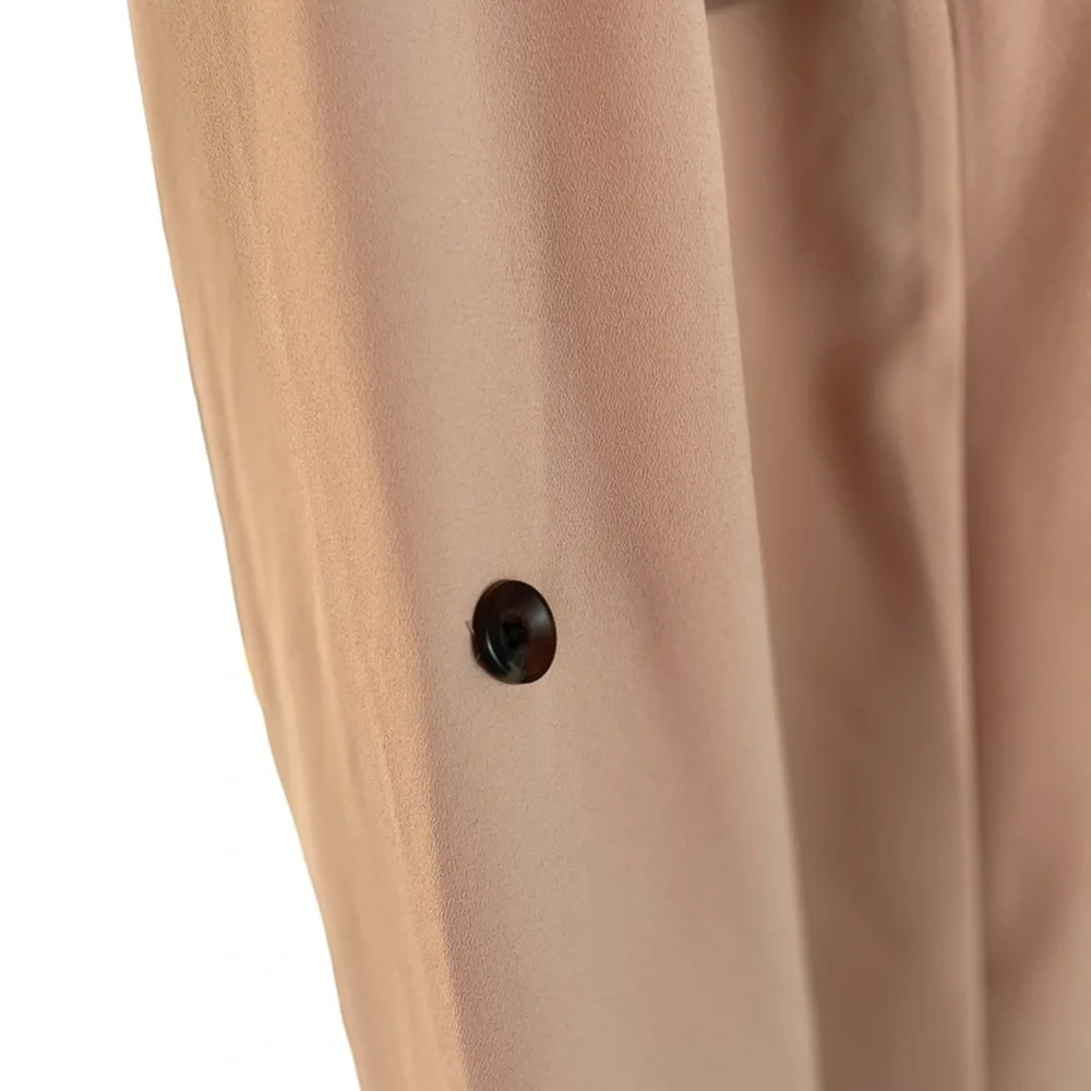 Blue Angel peach belted trench dress/coat - Picture 9 of 15